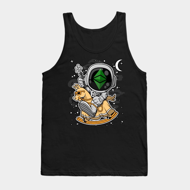 Astronaut Horse Ethereum Classic ETH Coin To The Moon Crypto Token Cryptocurrency Blockchain Wallet Birthday Gift For Men Women Kids Tank Top by Thingking About